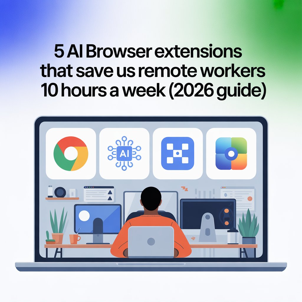 AI Browser Extensions for remote workers about 10 hours a week savage