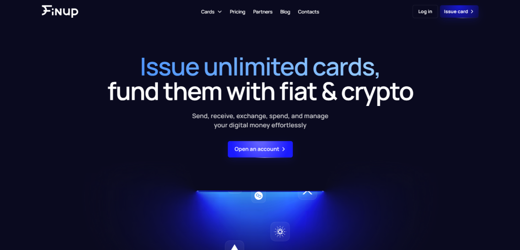Finup Home Page screenshot